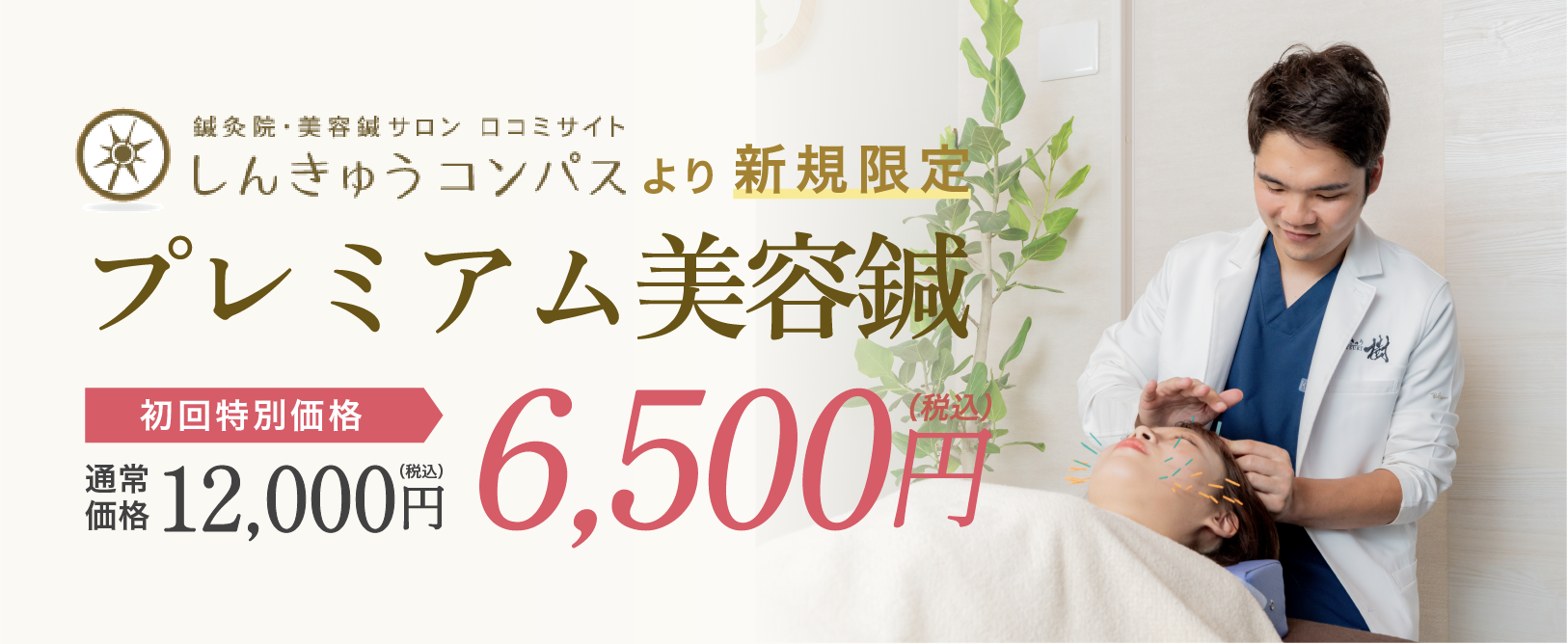プレミアム美容鍼初回特別価格6,500円